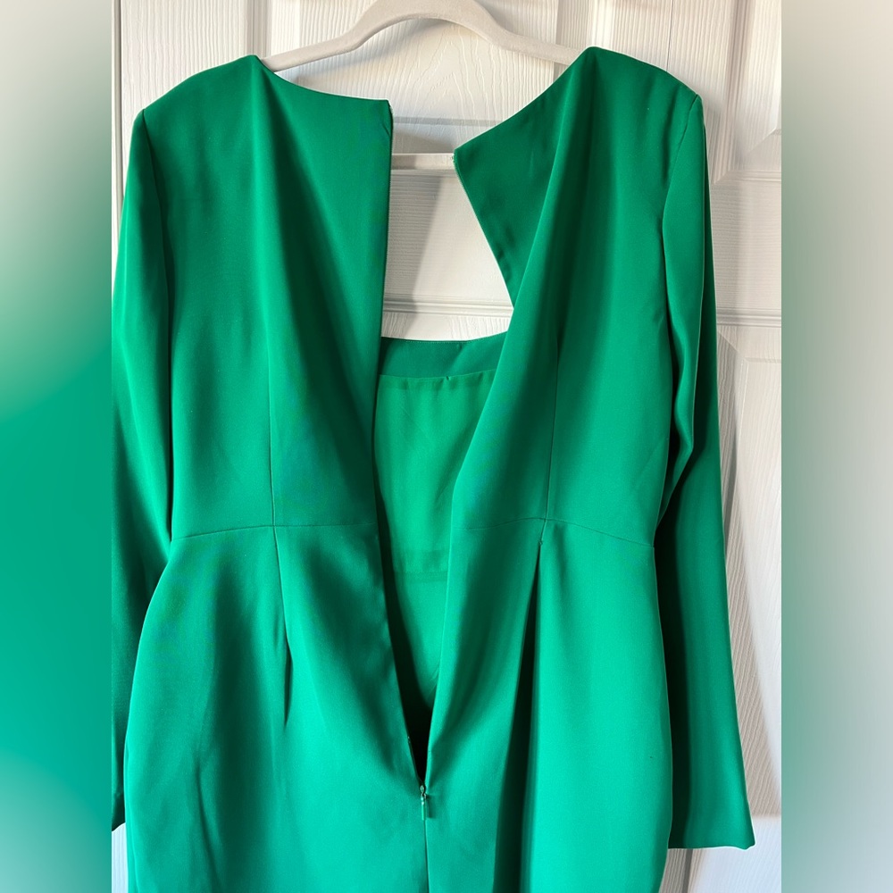 NWOT Bright green long sleeve dress - Picture 5 of 13